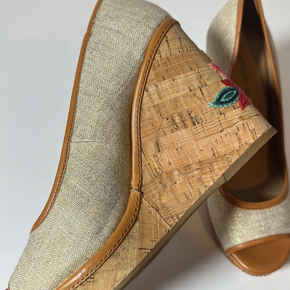 Floral Wedges Size 8 Antonio Melano - Picture 4 of 7